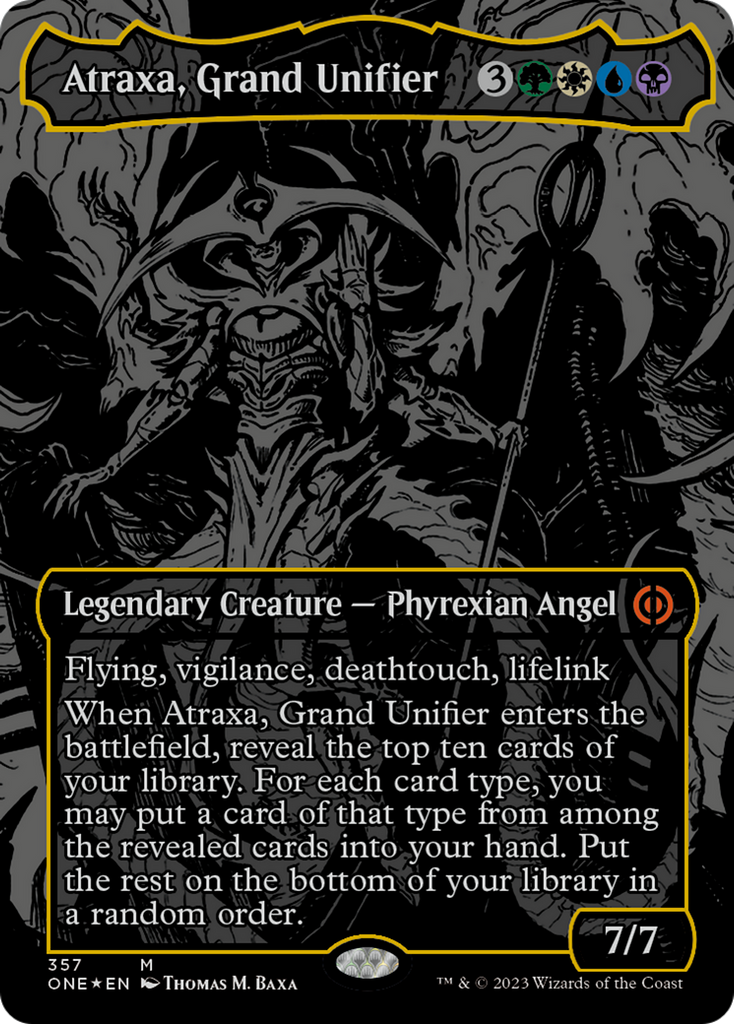 Atraxa, Grand Unifier (Oil Slick Raised Foil) [Phyrexia: All Will Be O