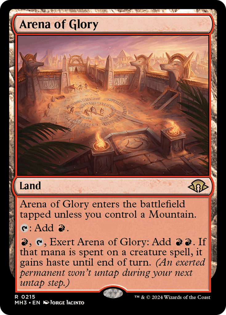 glory mtg card Arena of Glory [Modern Horizons 3]