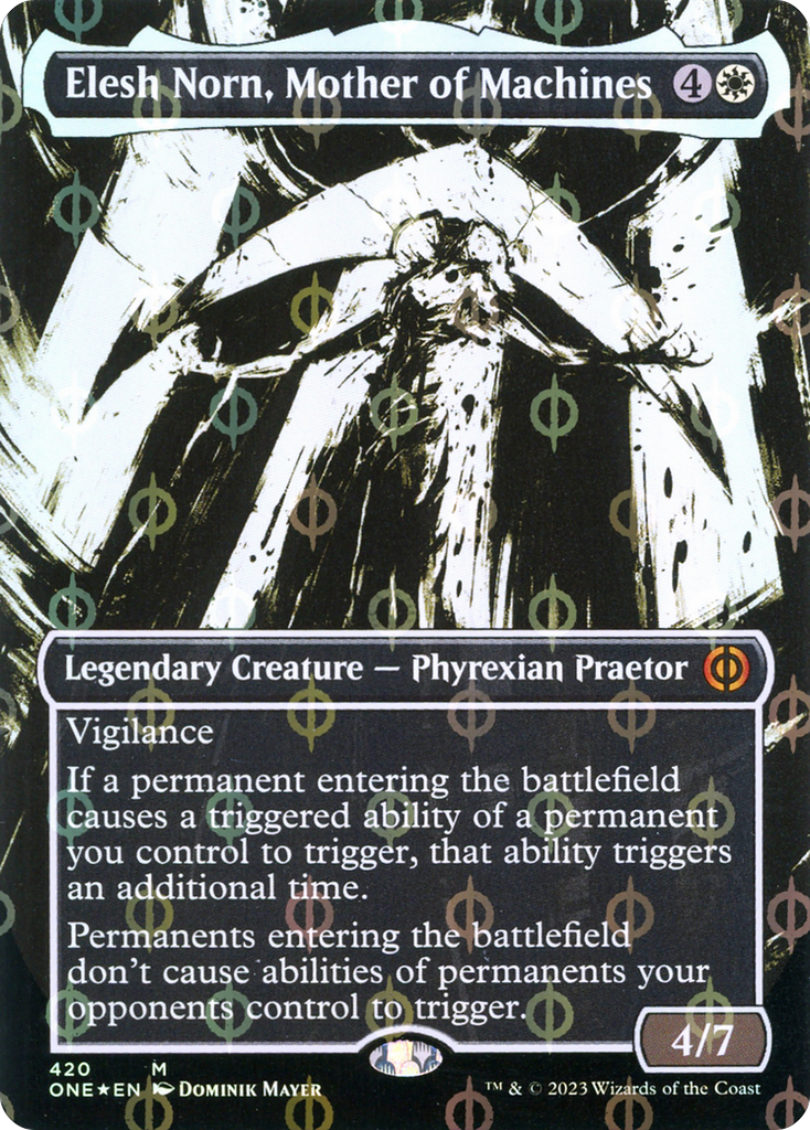 Elesh Norn, Mother of Machines (Borderless Ichor Step-and-Compleat Foi