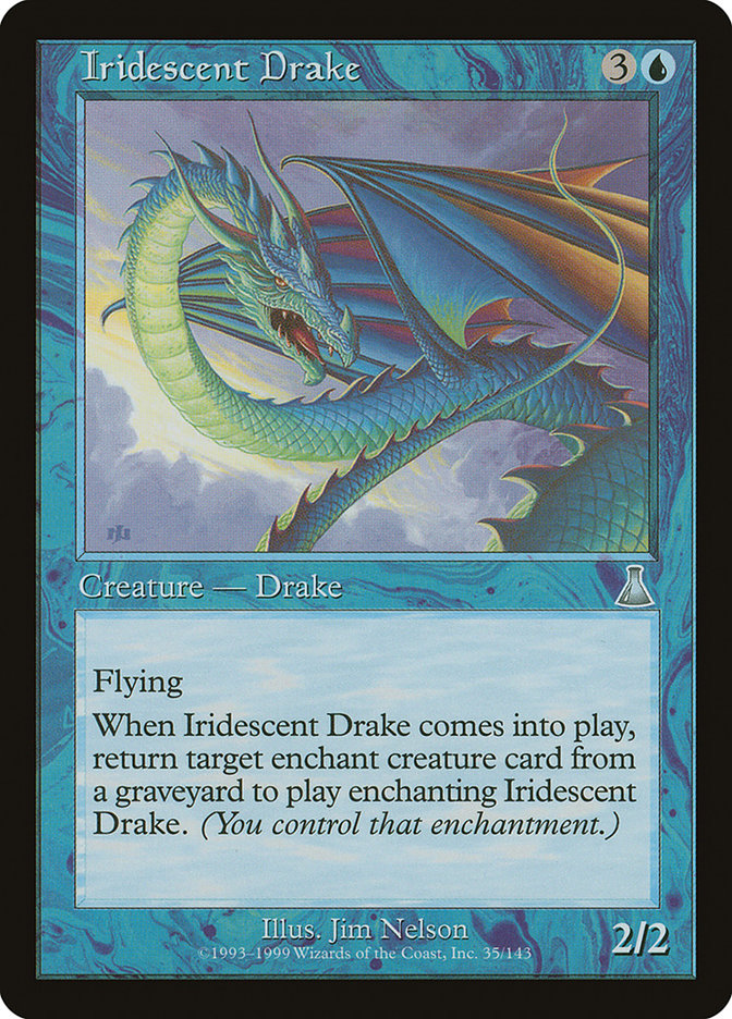 Magic: The Gathering - Iridescent Drake (Draghetto Iridescente) - Carta Singola Da Urza's Destiny [UDS - Uncommon] - 2