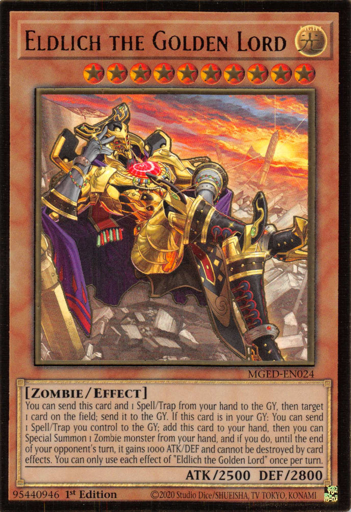 lllikealemonnnGRATEFUL DEAD【The Golde Eldlich the Golden Lord (Alternate Art) [MGED-EN024] Gold Rare