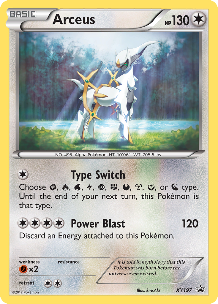 pokemon arceus promo card Arceus (XY197) [XY: Black Star Promos]