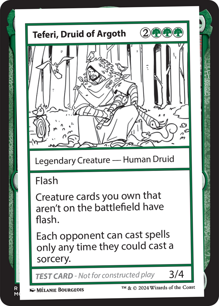 Teferi, Druid of Argoth [Mystery Booster 2 Playtest Cards]