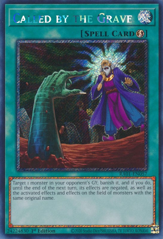 Called by the Grave [RA01-EN057] Platinum Secret Rare