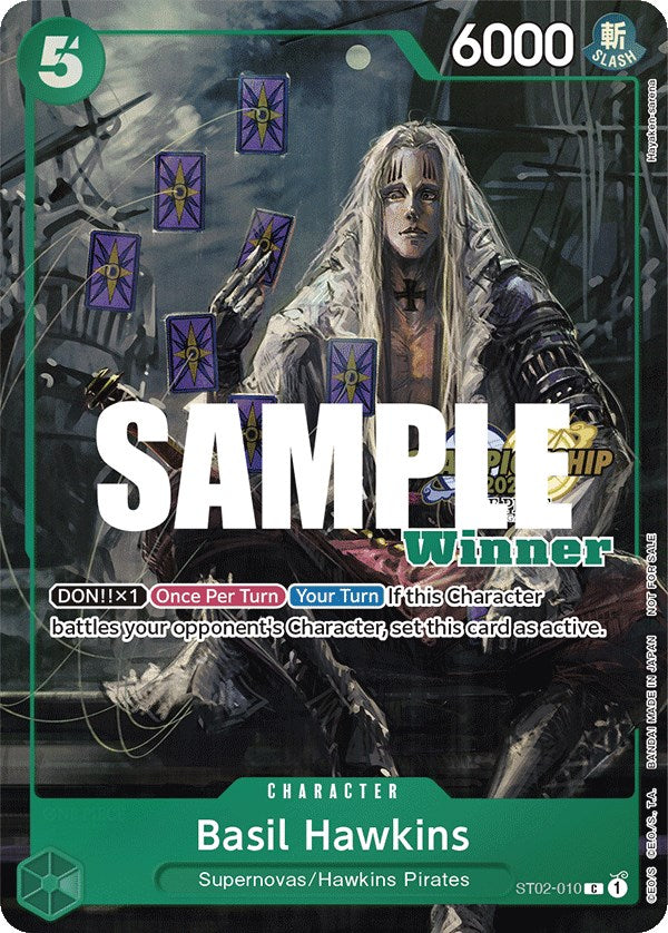 basil hawkins one piece card game Basil Hawkins (CS 2023 Top Players Pack) [Winner] [One Piece Promotion