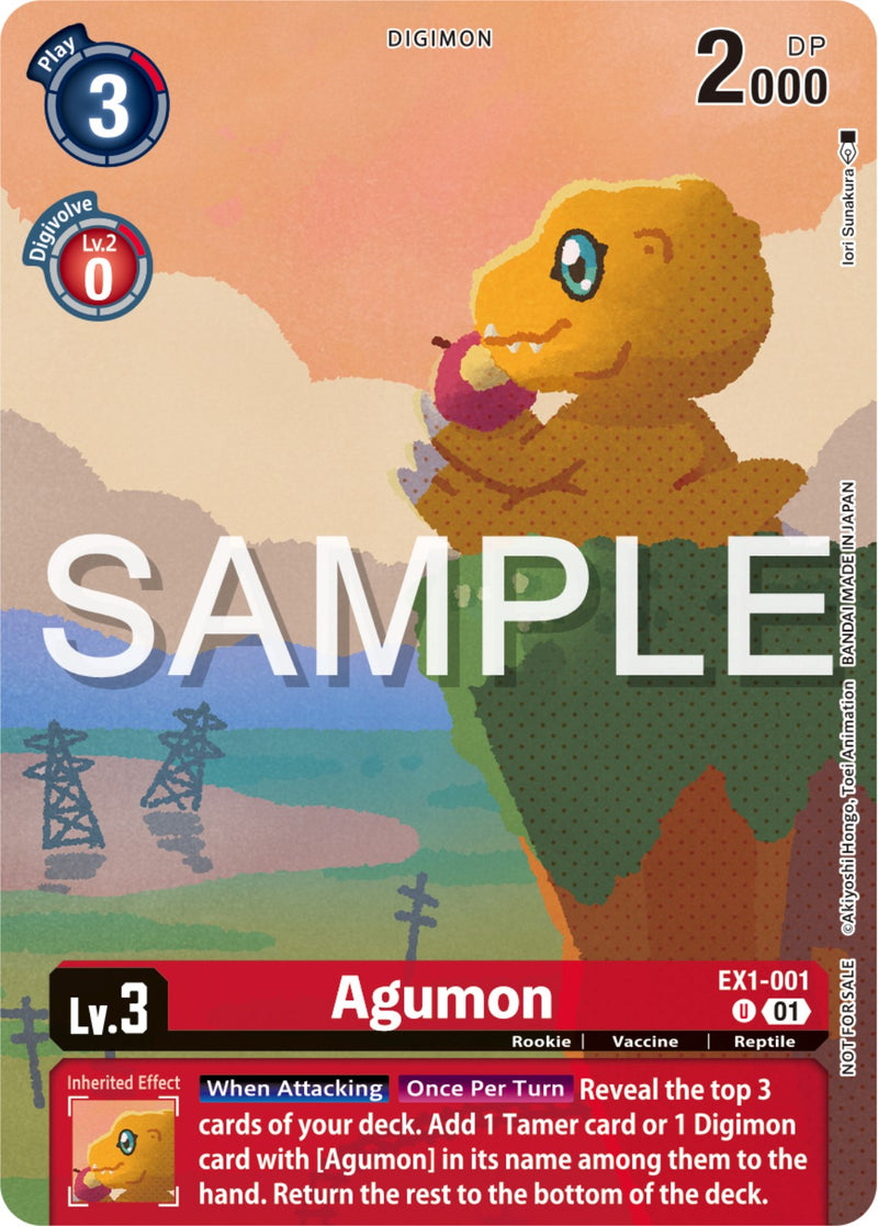 Agumon [EX1-001] (Digimon Illustration Competition Pack 2023) [Classic