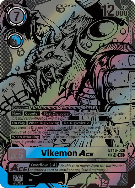 Vikemon Ace [BT16-026] (Textured) [Beginning Observer]