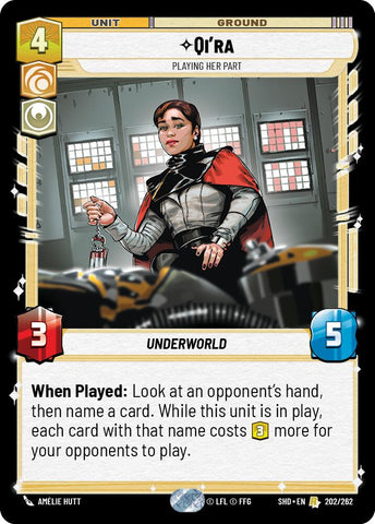 Qi'ra - Playing Her Part (202/262) (202/262) [Shadows of the Galaxy]