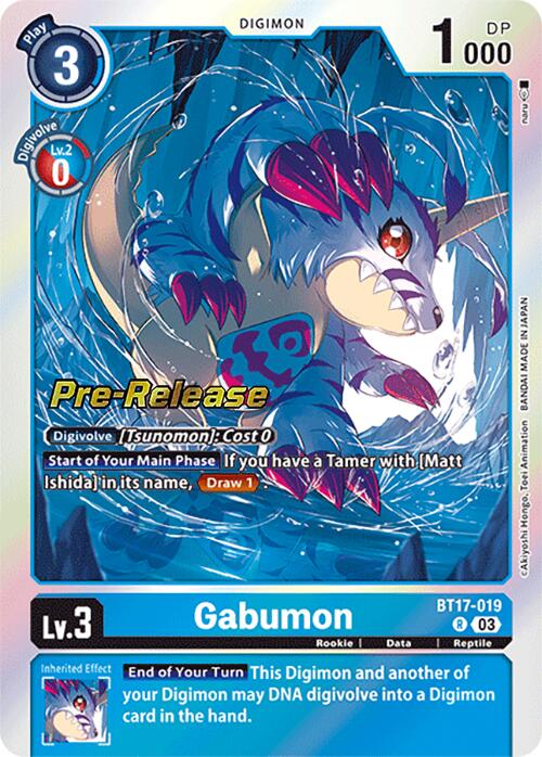 gabumon digimon card Gabumon Preview for Digimon Card Game Starter Deck 21