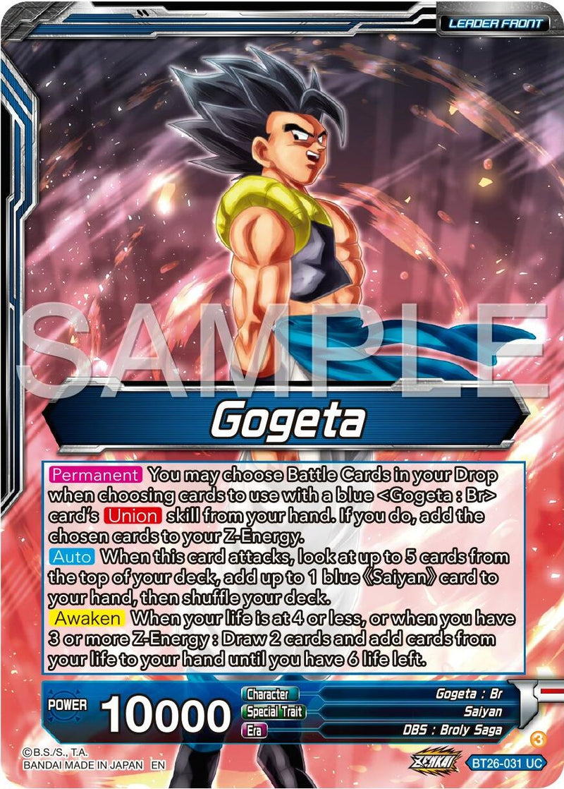 Gogeta // SSB Gogeta, Mighty Fusion Warrior (BT26-031) [Ultimate Adven