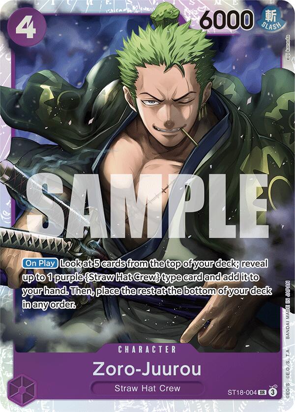 zoro deck one piece tcg Roronoa Zoro - Starter Deck 1: Straw Hat Crew