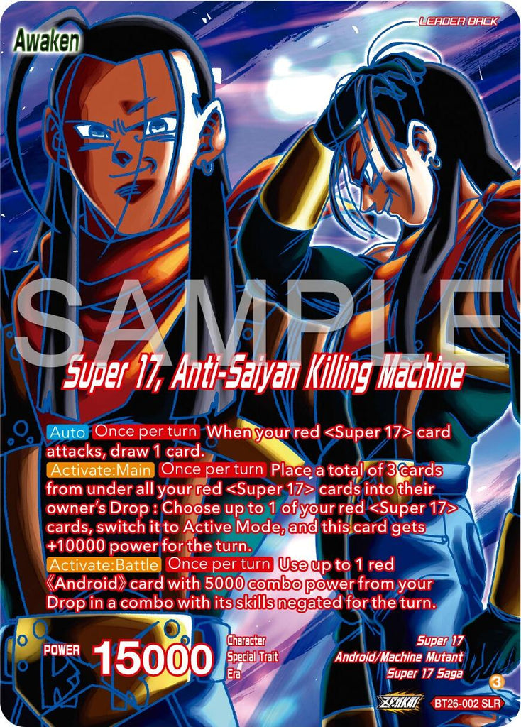 Hell Fighter 17 // Super 17, Anti-Saiyan Killing Machine (Alternate Ar