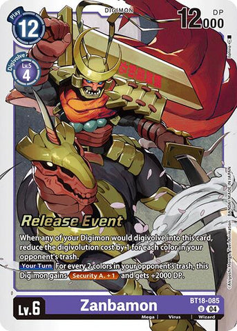 Zanbamon [BT18-085] [Release Special Booster Ver.2.0 Promos]