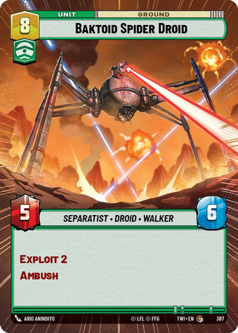 Baktoid Spider Droid (387) (Hyperspace) (387) [Twilight of the Republic]