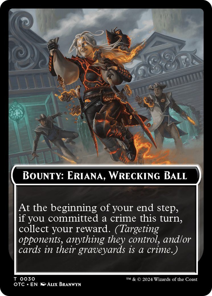 Bounty: Eriana, Wrecking Ball // Bounty Rules Double-Sided Token [Outl