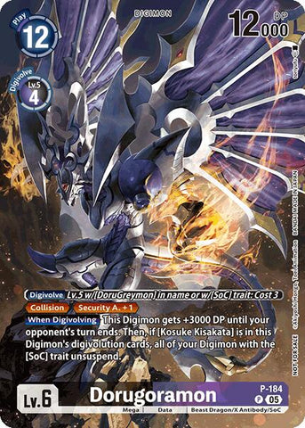 Dorugoramon [P-184] (BT-21: Illustration Celebration Pack) [World Convergence]