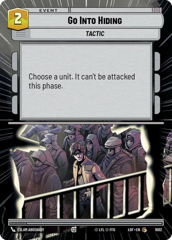 Go Into Hiding (1002) (Hyperspace Foil) (1002) [Legends of the Force]