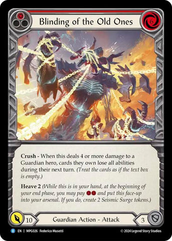 Blinding of the Old Ones [MPG026] (Mastery Pack Guardian)  Rainbow Foil