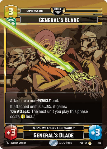 General's Blade (166) (166) [Sector and Regional Promos: Season 1]