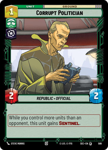 Corrupt Politician (589) (Foil) (589) [Secrets of Power]