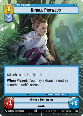 Nimble Prowess (825) (Hyperspace Foil) (825) [Secrets of Power]