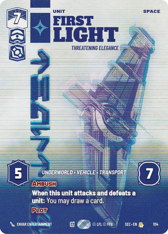 First Light - Threatening Elegance (Prestige Foil) (1114) (1114) [Secrets of Power]