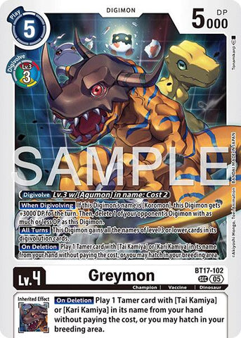 Greymon [BT17-102] [Advanced Booster Digimon Generation]
