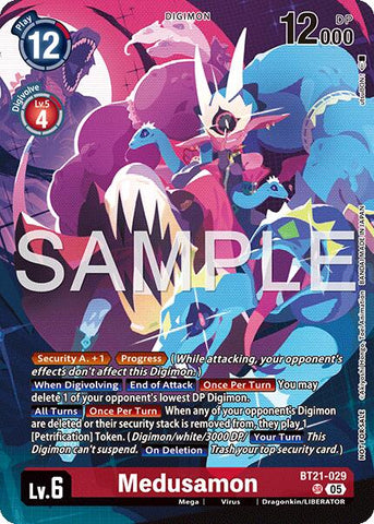 Medusamon [BT21-029] (2026 Dash Pack Campaign) (Alternate Art - Chinese) [World Convergence]