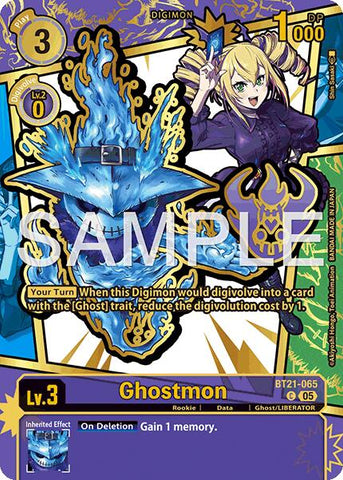 Ghostmon [BT21-065] (Rare Pull) [Dawn of Liberator]