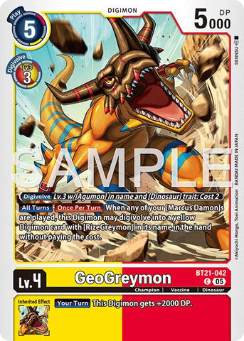GeoGreymon [BT21-042] [Advanced Booster Digimon Generation]