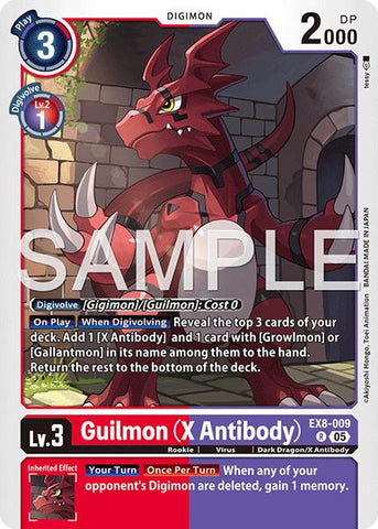 Guilmon [EX8-009] (X Antibody) [Advanced Booster Digimon Generation]