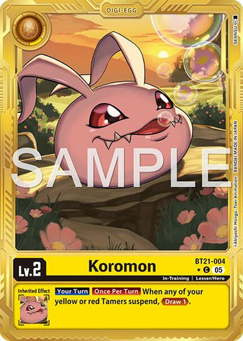 Koromon [BT21-004] (Alternate Art) [Advanced Booster Digimon Generation]