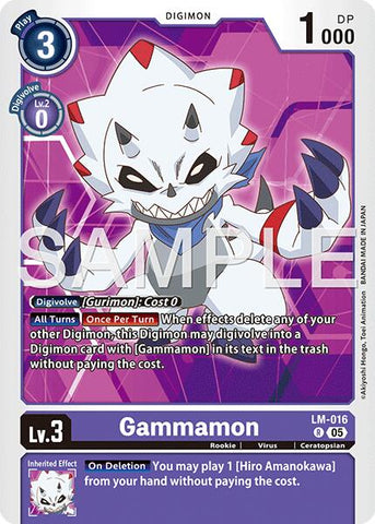 Gammamon [LM-016] [Advanced Booster Digimon Generation]