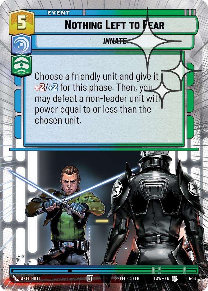 Nothing Left to Fear (305) (Hyperspace Foil) (305) [A Lawless Time]