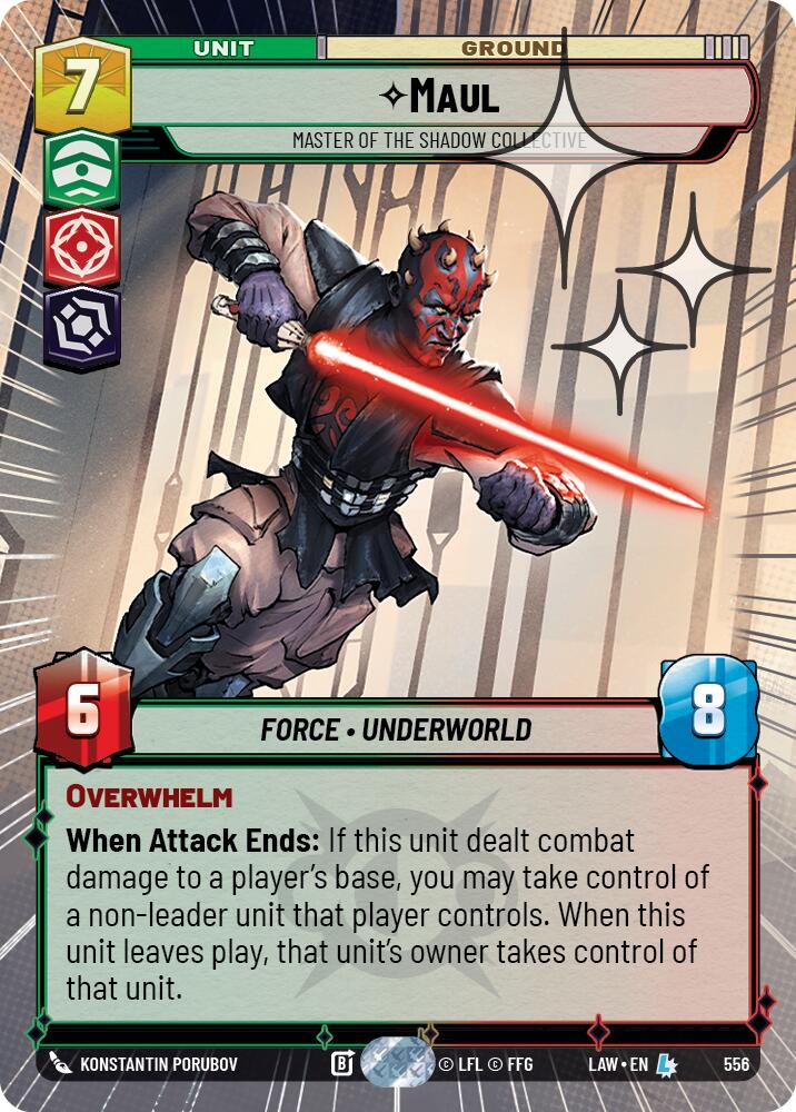 Maul - Master of the Shadow Collective (318) (Hyperspace Foil) (318) [A Lawless Time]