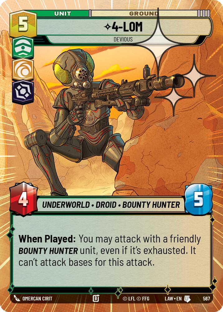 4-LOM - Devious (329) (Hyperspace Foil) (329) [A Lawless Time]