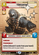 Krrsantan - Hit and Run (348) (Hyperspace Foil) (348) [A Lawless Time]