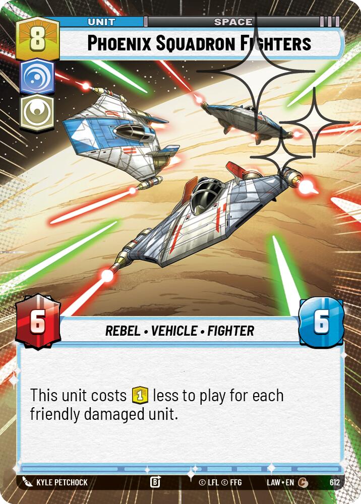Phoenix Squadron Fighters (374) (Hyperspace Foil) (374) [A Lawless Time]