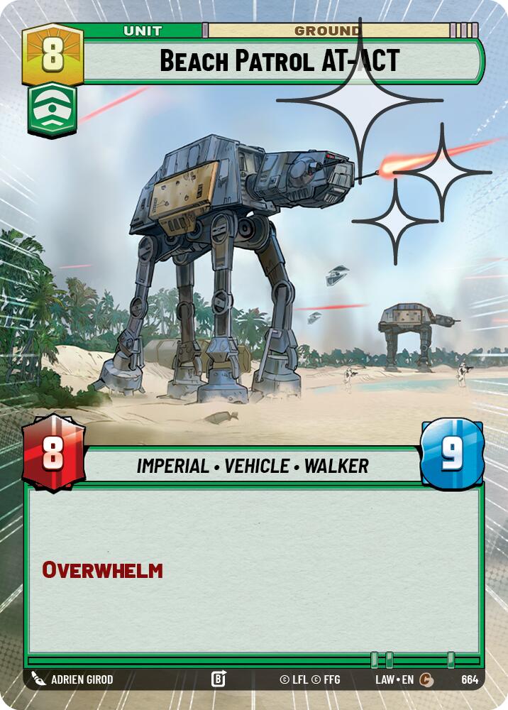 Beach Patrol AT-ACT (426) (Hyperspace Foil) (426) [A Lawless Time]