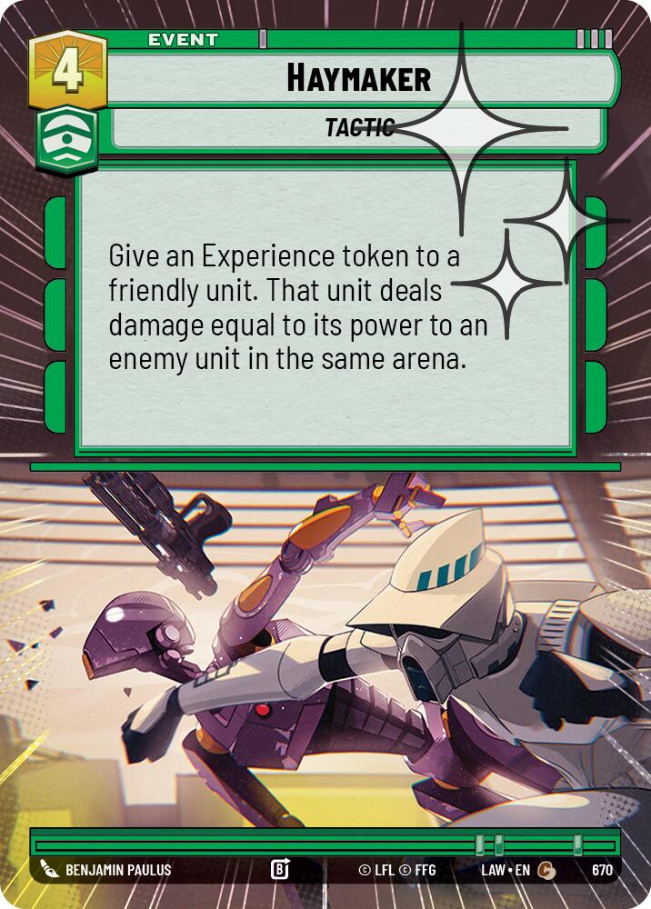 Haymaker (432) (Hyperspace Foil) (432) [A Lawless Time]