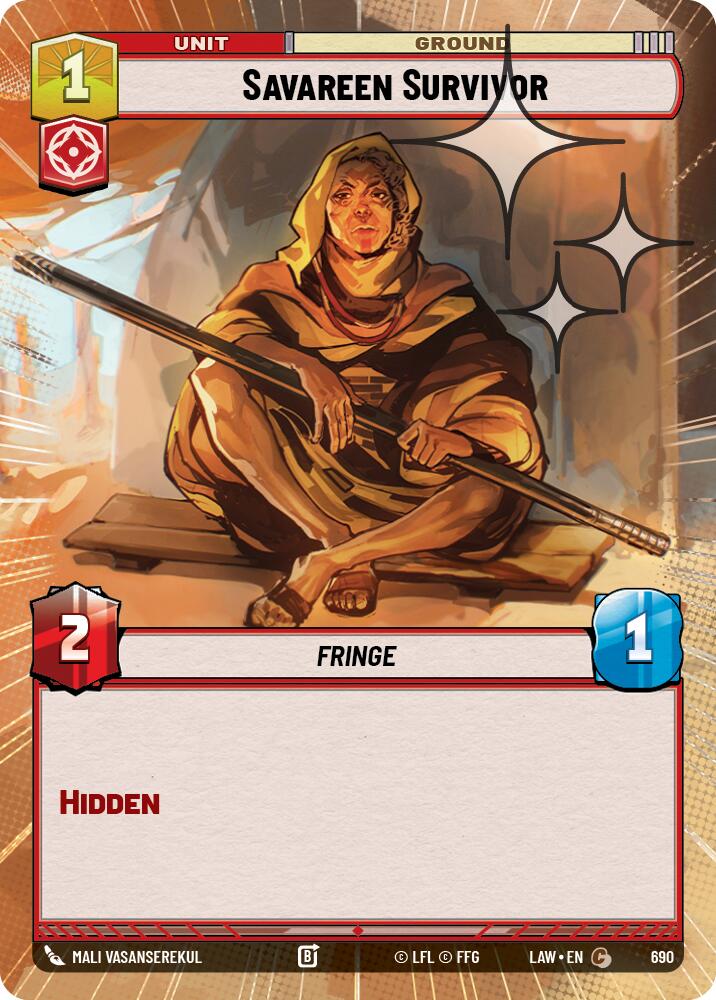 Savareen Survivor (452) (Hyperspace Foil) (452) [A Lawless Time]