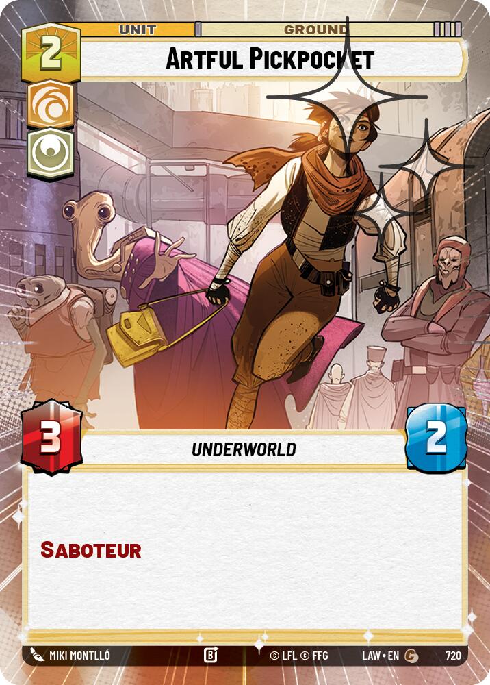 Artful Pickpocket (482) (Hyperspace Foil) (482) [A Lawless Time]