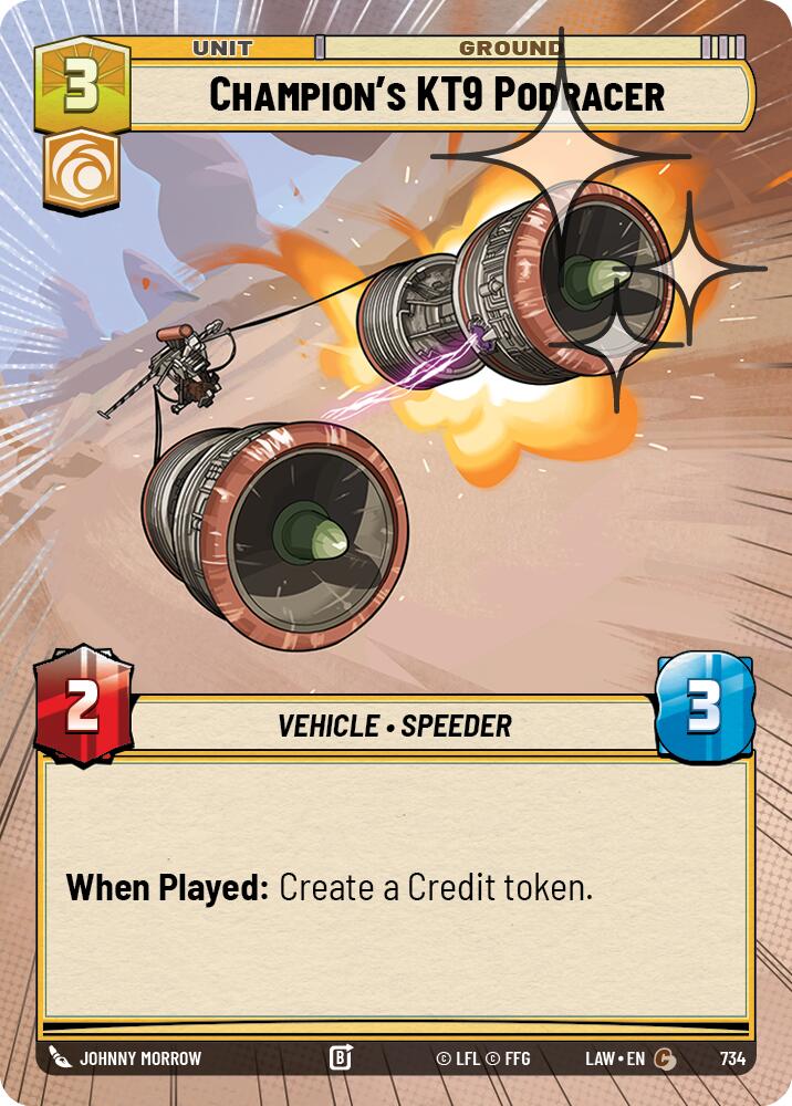 Champion's KT-9 Podracer (496) (Hyperspace Foil) (496) [A Lawless Time]