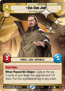 Qui-Gon Jinn - Influencing Chance (501) (Hyperspace Foil) (501) [A Lawless Time]