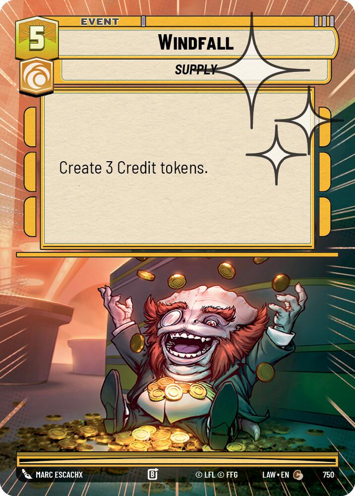 Windfall (512) (Hyperspace Foil) (512) [A Lawless Time]