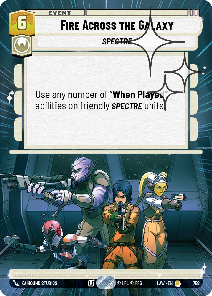 Fire Across the Galaxy (520) (Hyperspace Foil) (520) [A Lawless Time]