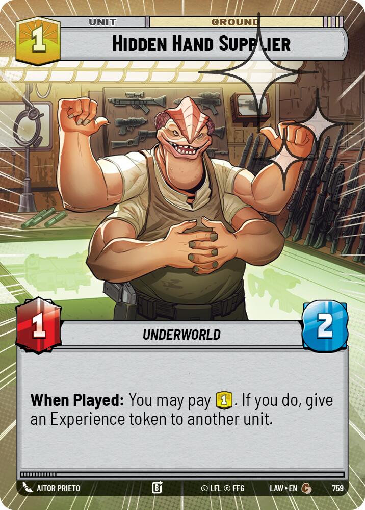 Hidden Hand Supplier (521) (Hyperspace Foil) (521) [A Lawless Time]