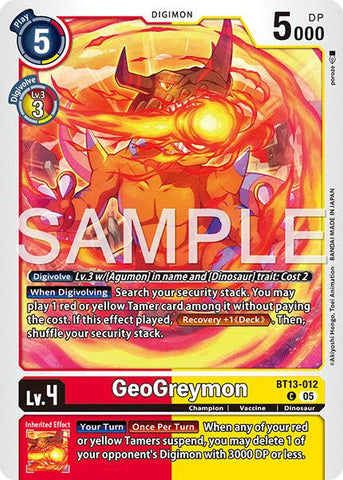 Geogreymon [BT13-012] - BT13-012 (Reprint) [Advanced Booster Digimon Generation]