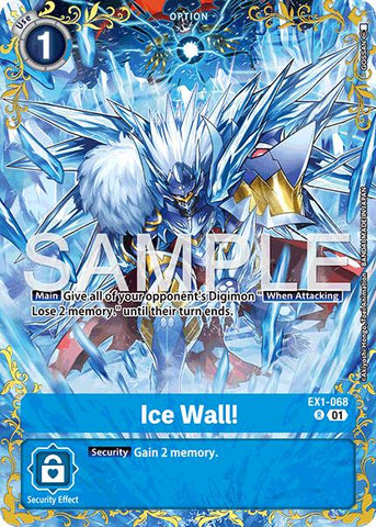Ice Wall! [EX1-068] (Alternate Art) [Dual Revolution]