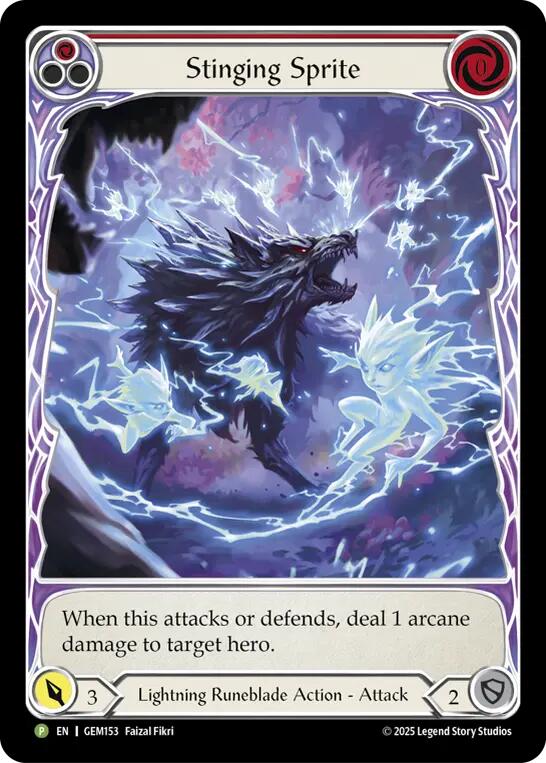 Stinging Sprite (Red) [GEM153] (GEM Pack 5)  Rainbow Foil